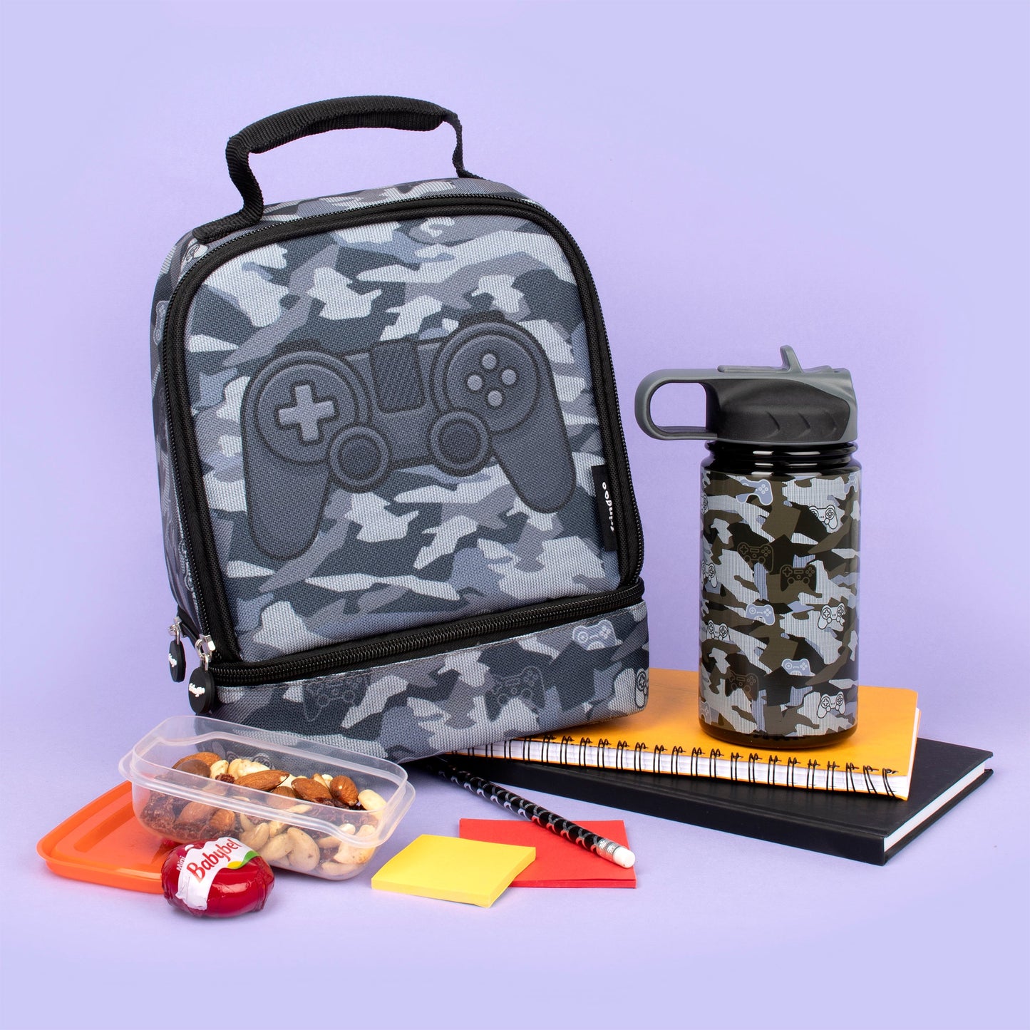 Acier inoxydable Gourde avec paille 350ml – Game Pad Camo
