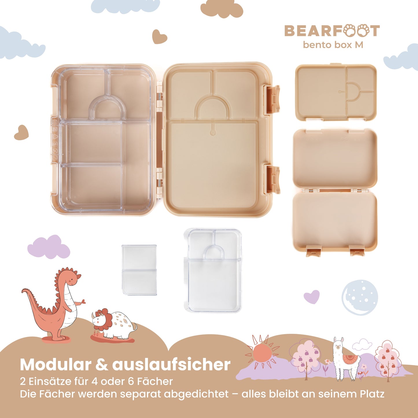Children's lunch box with compartments, lunchbox, Bento box - Police