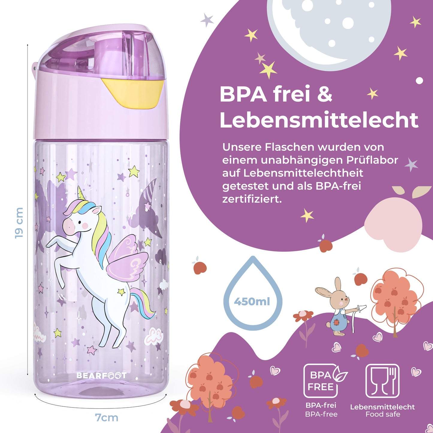 Einhorn Bundle - Bento Box Set & Trinkflasche 450ml