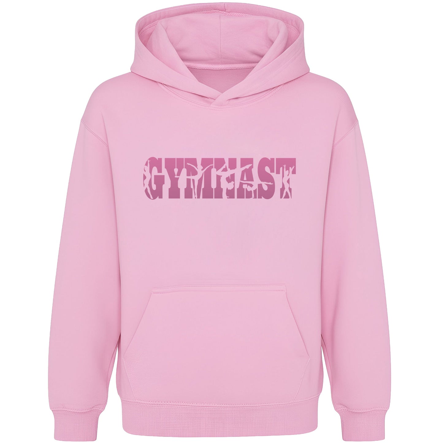Fringoo Gymnastic Sweat à capuche for enfant Cotton Rich Soft Hooded Sweatshirt- Gymnast rose