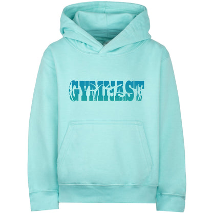 Fringoo Gymnastic Sweat à capuche for enfant Cotton Rich Soft Hooded Sweatshirt- Gymnast turquoise