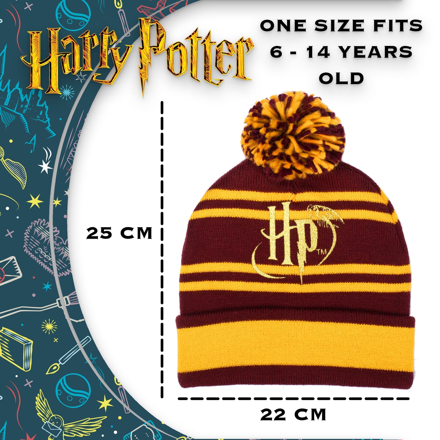 Harry Potter Winter Hat – Burgundy
