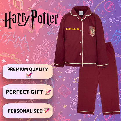 Pyjama – Harry Potter with Buttons – Burgundy