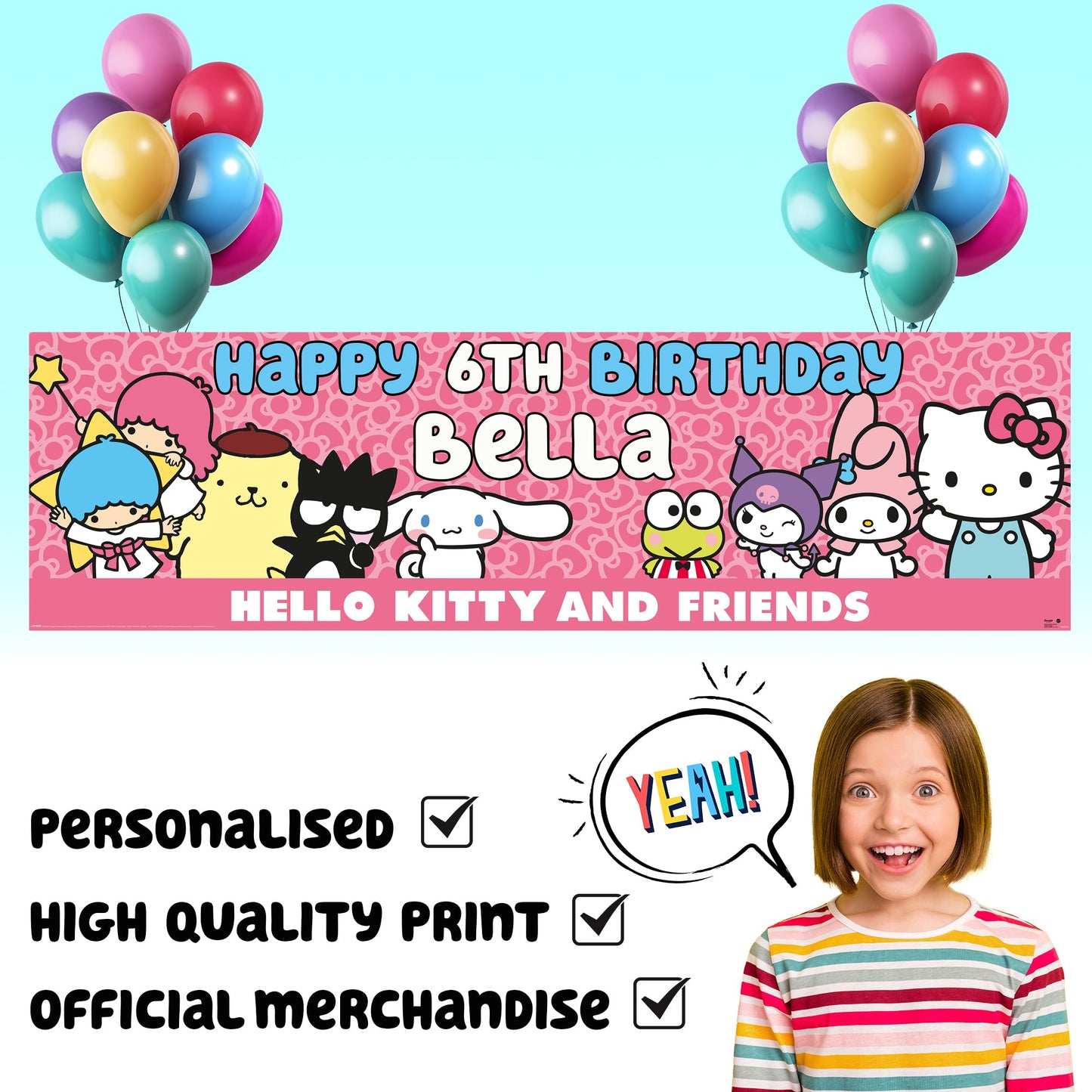 Hello Kitty Birthday Banner