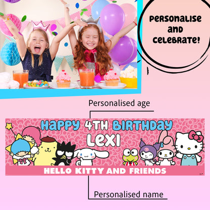 Hello Kitty Birthday Banner