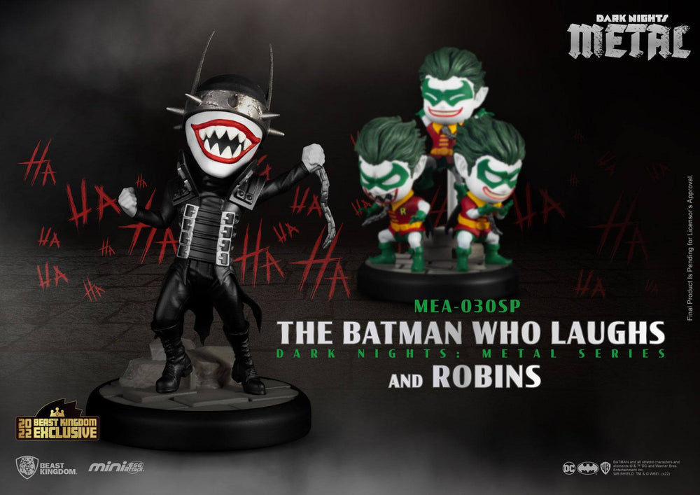 Noites Sombrias: Metal O Batman Que Ri e Robin Minions Ataque de Mini Ovos 