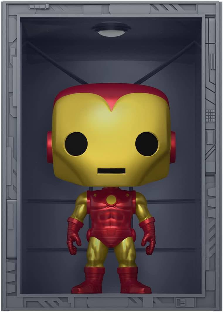 marvel pop deluxe hall of armor iron man model 4 px exclusive