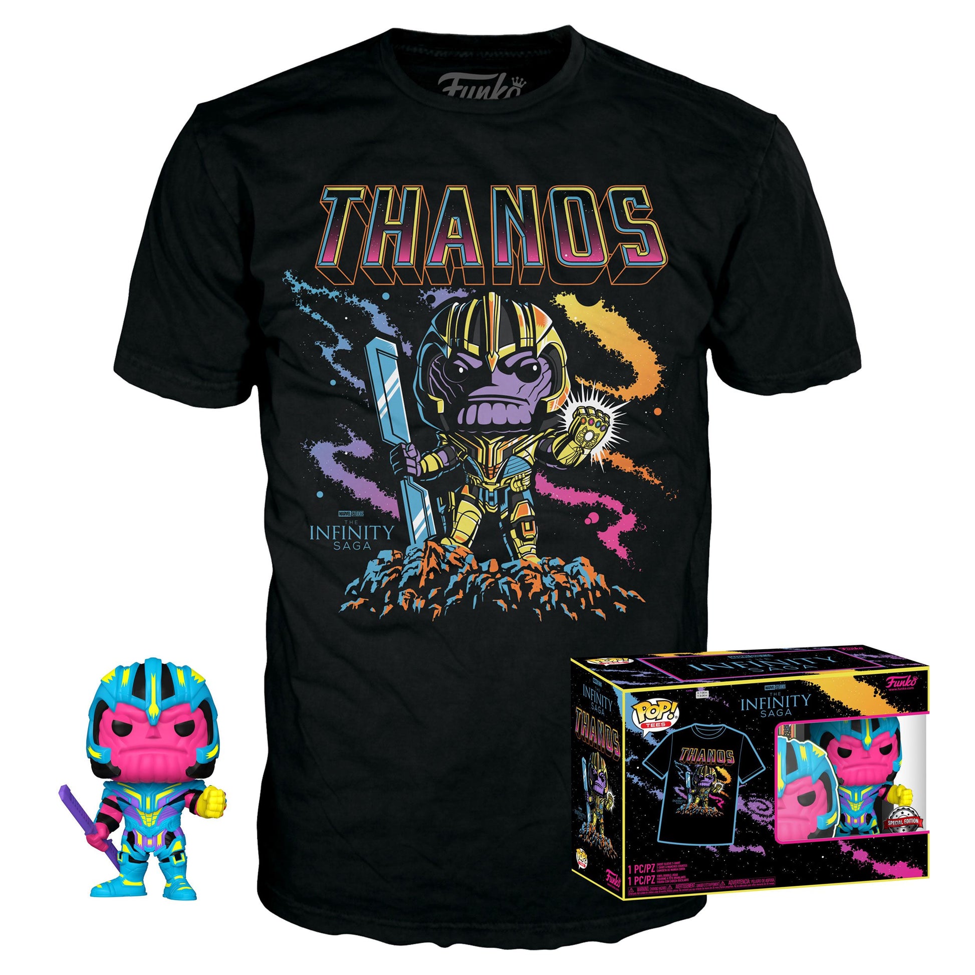 pop tee thanos blacklight