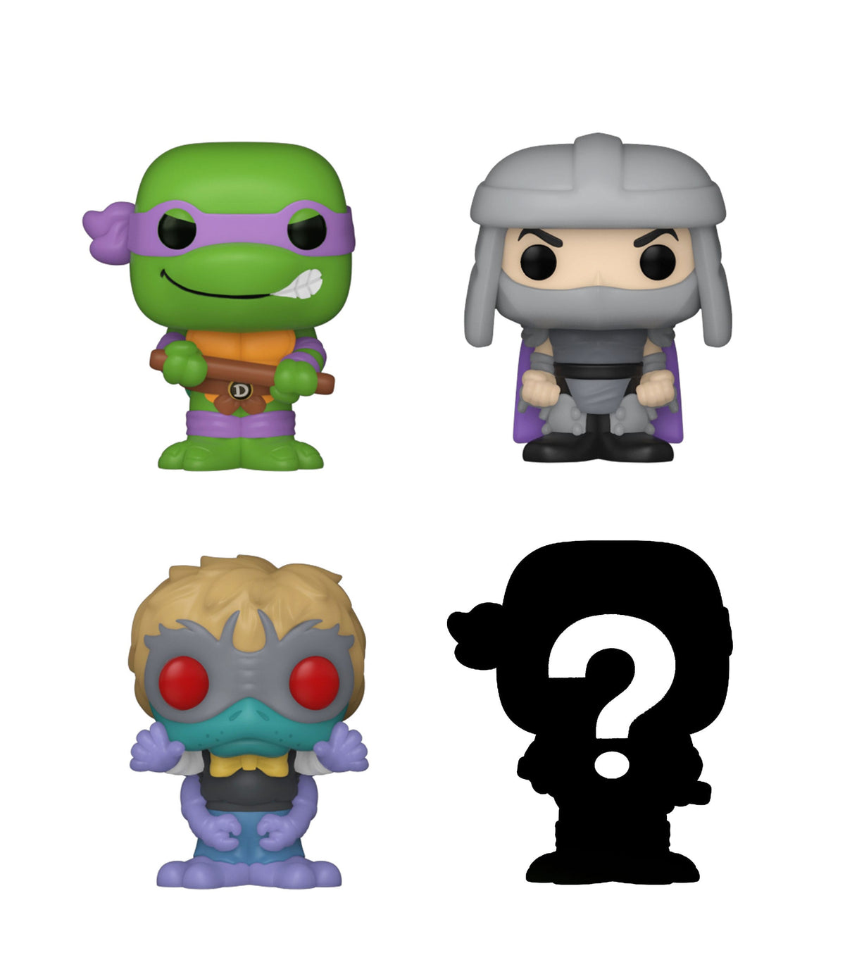 ¡Pop chiquitito! Paquete de 4 figuras de Las Tortugas Ninja Adolescentes Mutantes Serie 2 