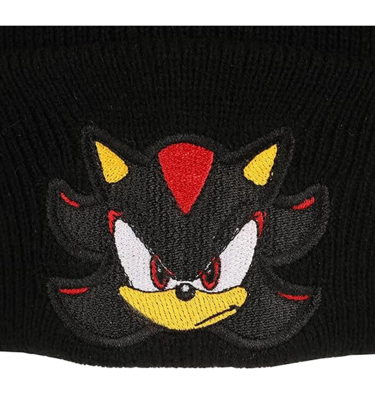 Bonnet noir Sonic Shadow avec logo