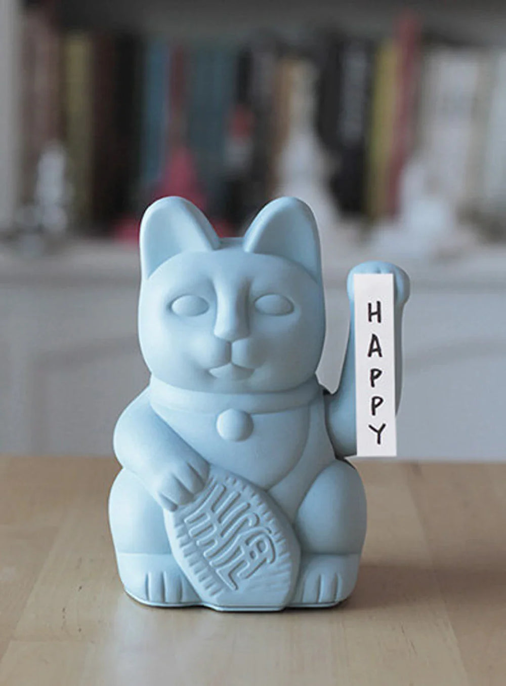 Gatto fortunato azzurro
