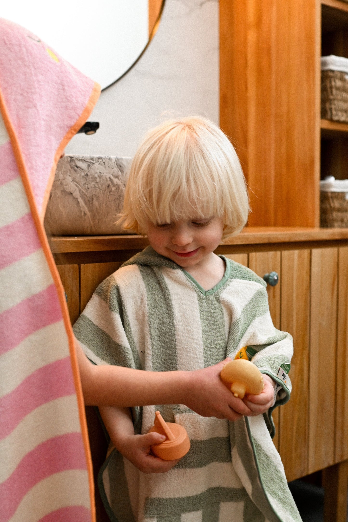 Poncho à capuche Lola Citron