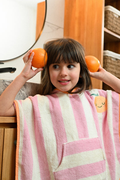 Poncho à capuche Mandy Mandarin