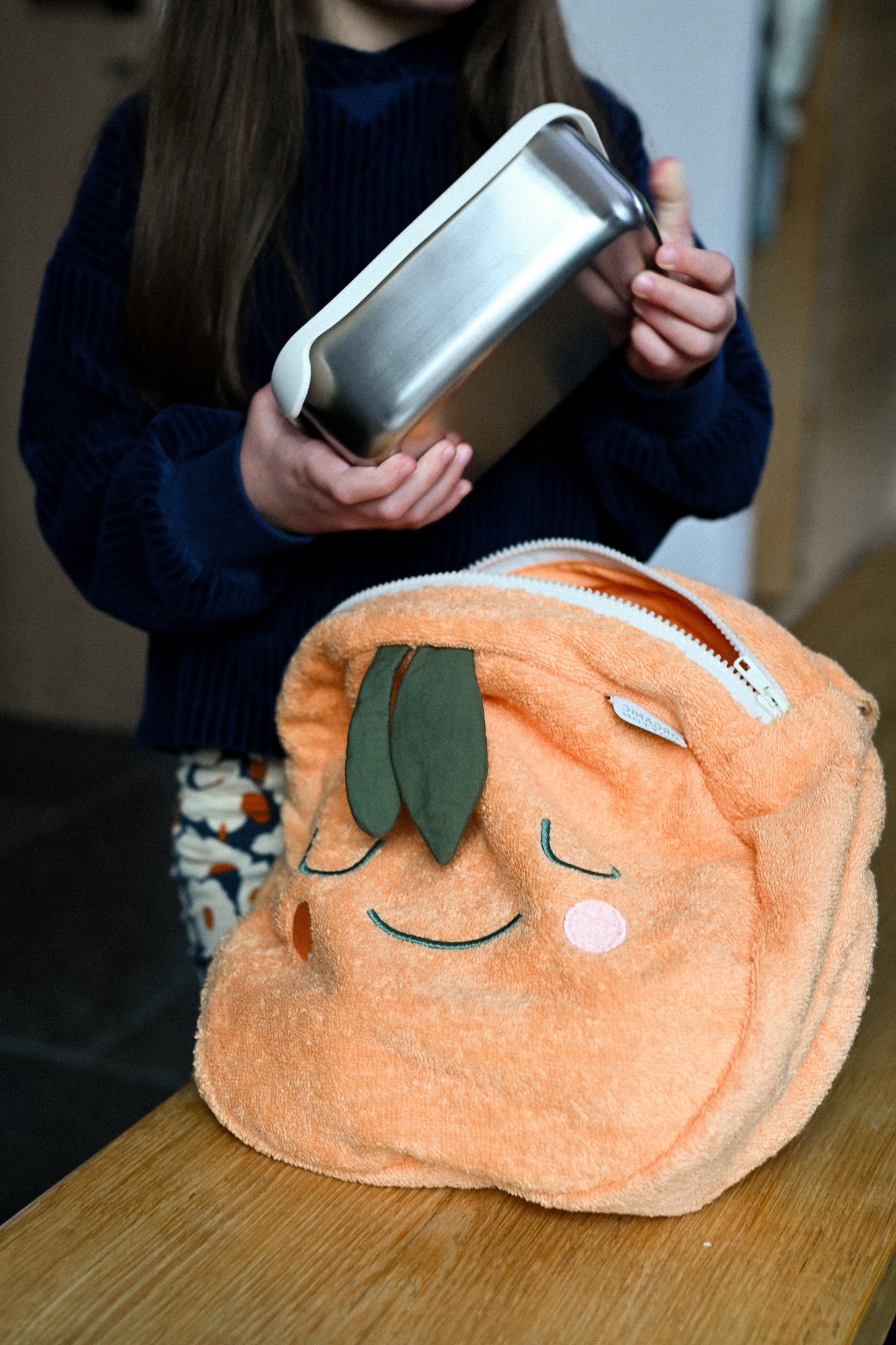 Rucksack Frottee-Baumwolle Mandy Mandarin