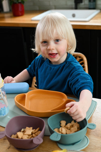 Bol d'apprentissage Lili l'ourse silicone Iceberg