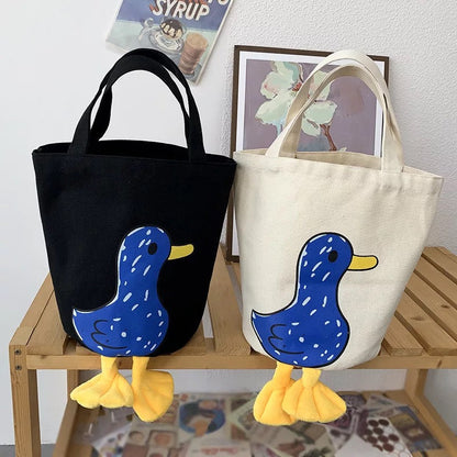 Bolso de pato azul