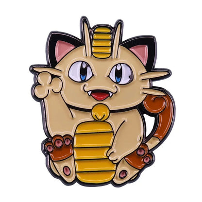 Lucky Cat Meowth Pin