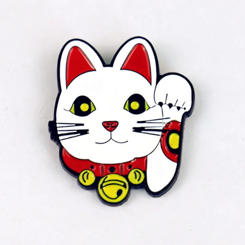 Lucky Cat Head Pin