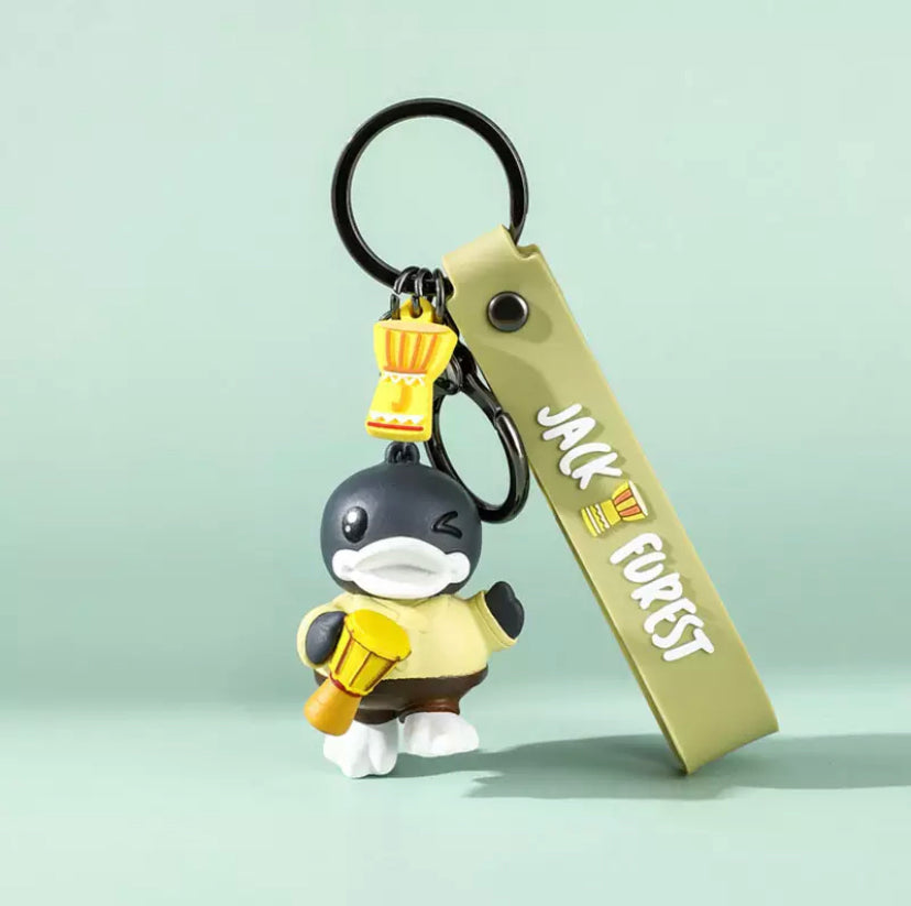 Black duck keychain camper