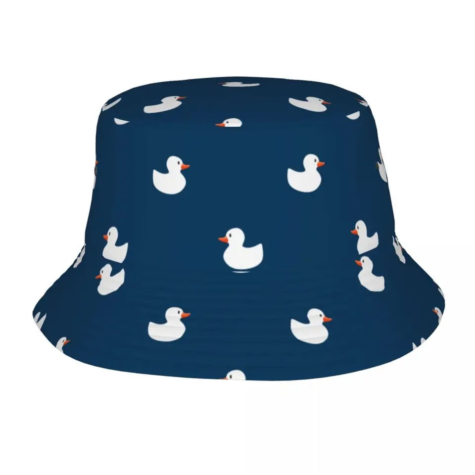 White Duck Bucket Hat