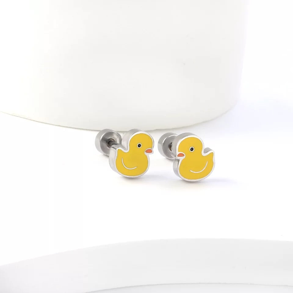 Pendientes Pato Amarillo