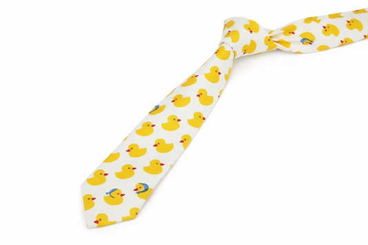Cravate fine Canards Jaunes