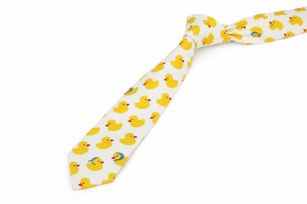 Cravate fine Canards Jaunes