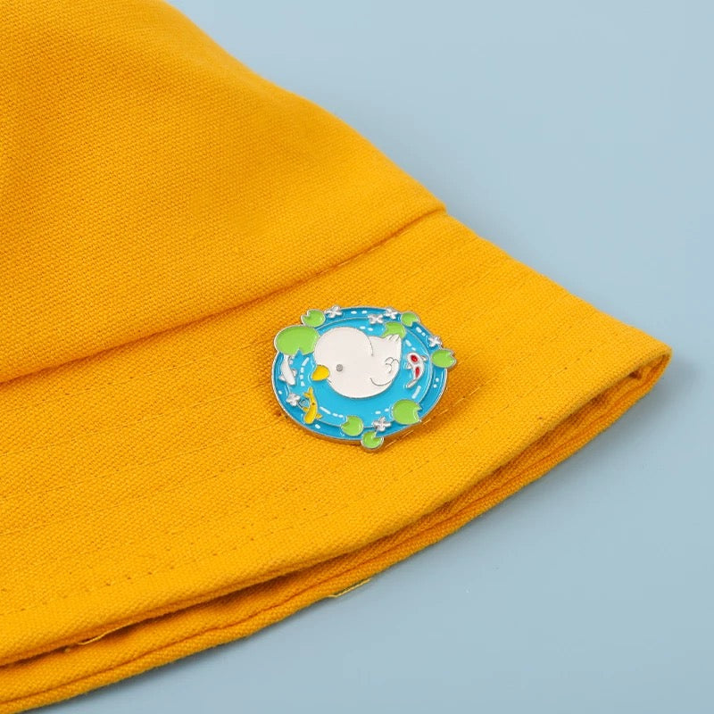 Pin's Eend Blanc sur l'Eau