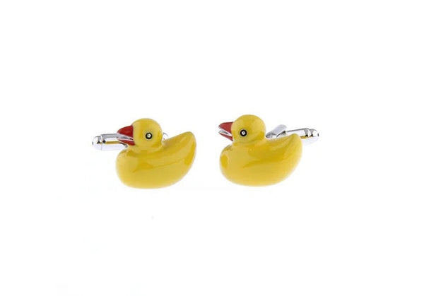 Abotoaduras de pato de banho