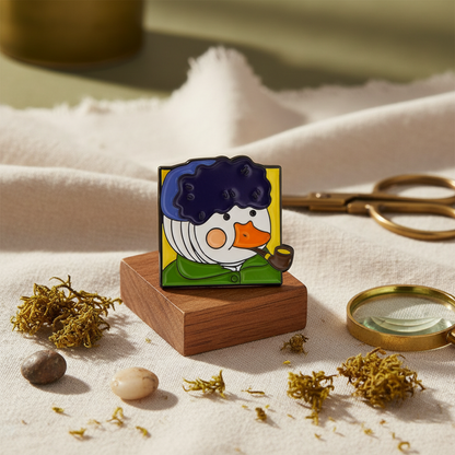 White Duck Pin The Man with the Pipe