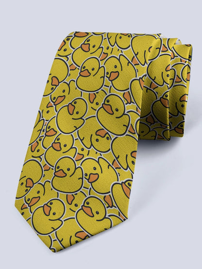 Corbata de pato amarillo