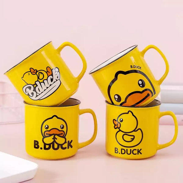 Schlafende gelbe Ente Tasse