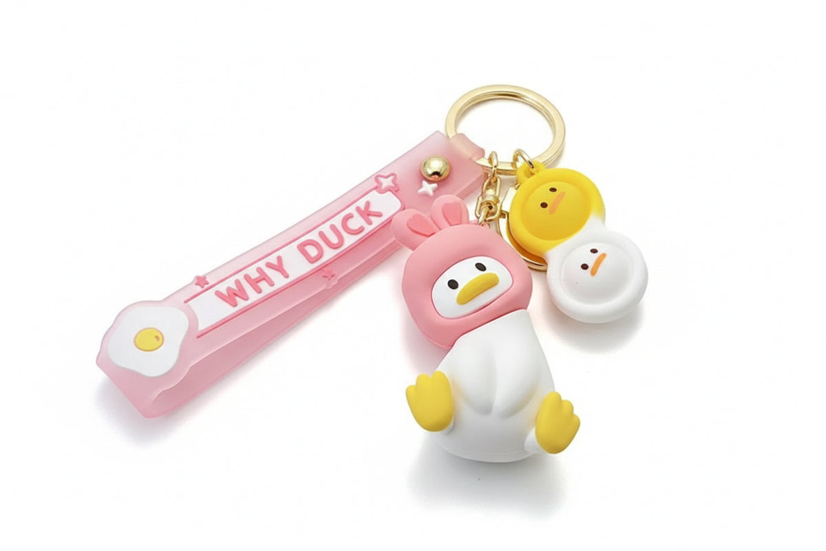 Porte Clés Canard Intrigué - Animaux