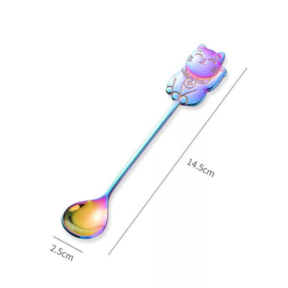 Cuchara del gato de la suerte