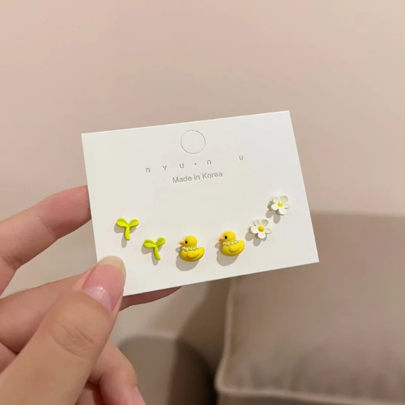 Pendientes Pato Amarillo