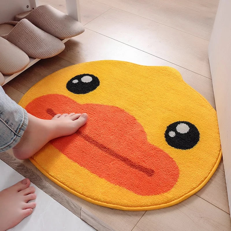 Tapis de salle de bain Canard Jaune