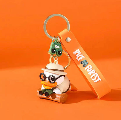 White duck keychain