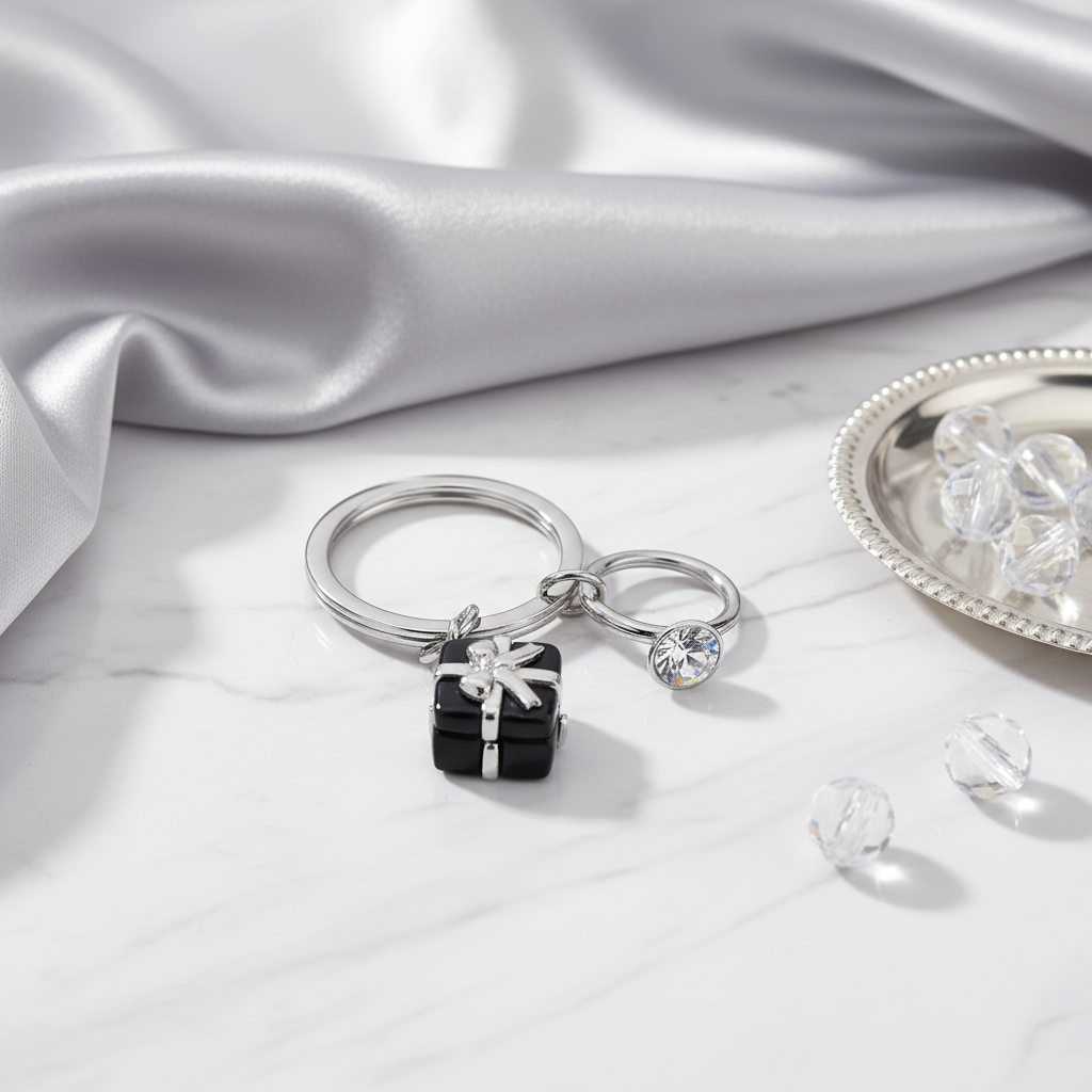 Llavero de compromiso Negro
