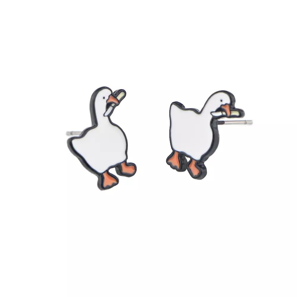 Knife Duck Earrings