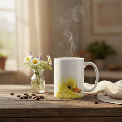 Caneca de pato amarelo