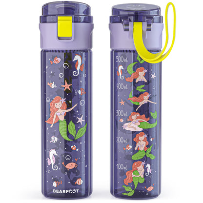 Trinkflasche Kinder, 500ml, leicht - Meerjungfrau-lila