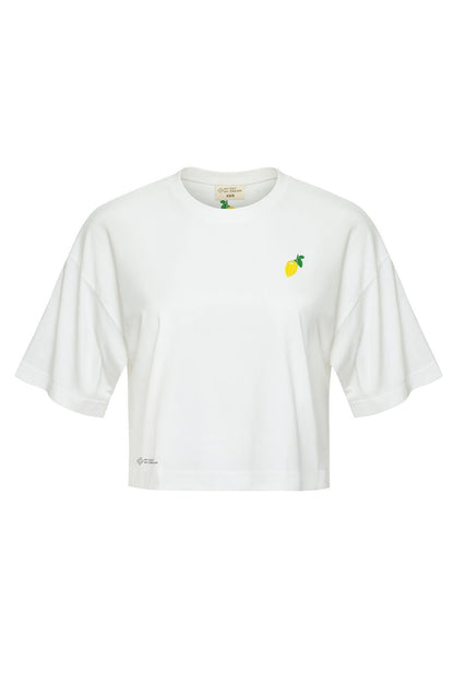レモン柄クロップドTシャツ