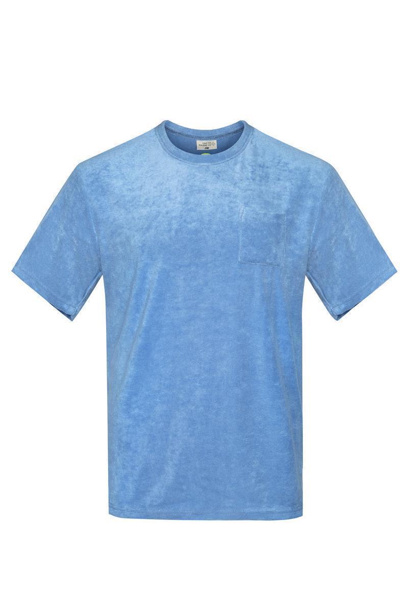 ブルーグレー テリー オーバーサイズ Tシャツ