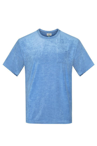 ブルーグレー テリー オーバーサイズ Tシャツ