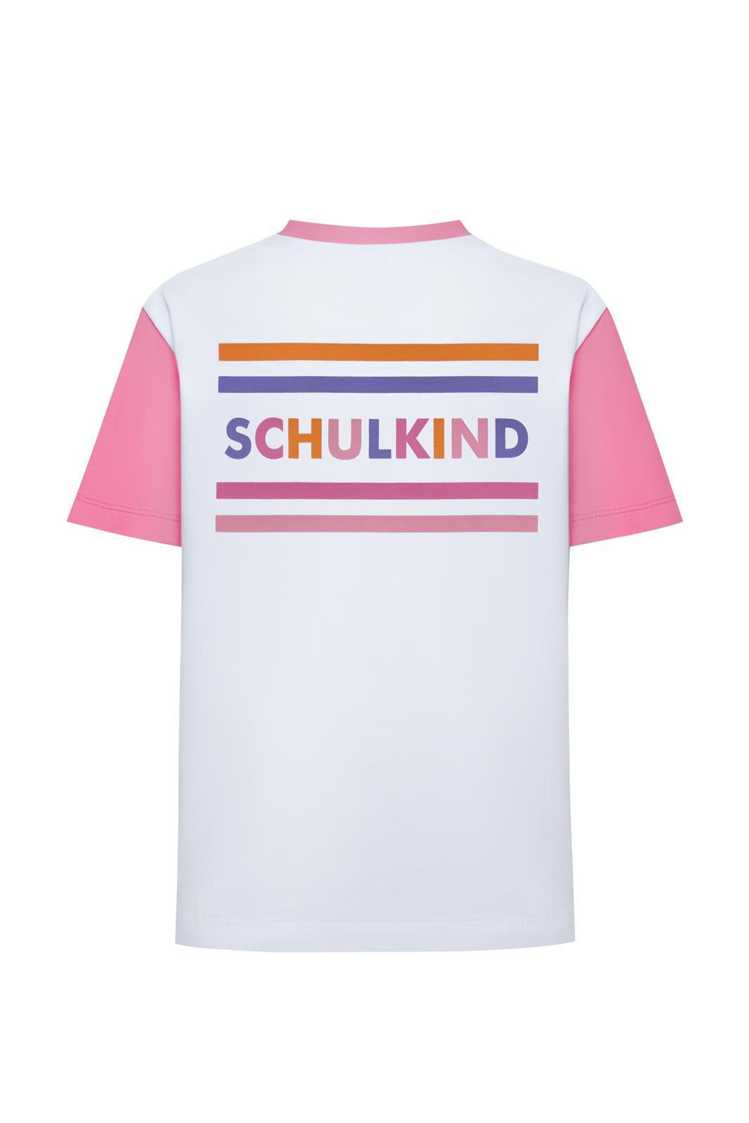 Schoolchild pink T-shirts