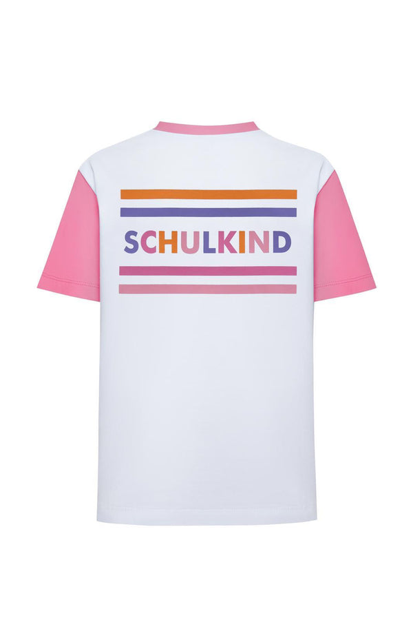 Schoolchild pink T-shirts