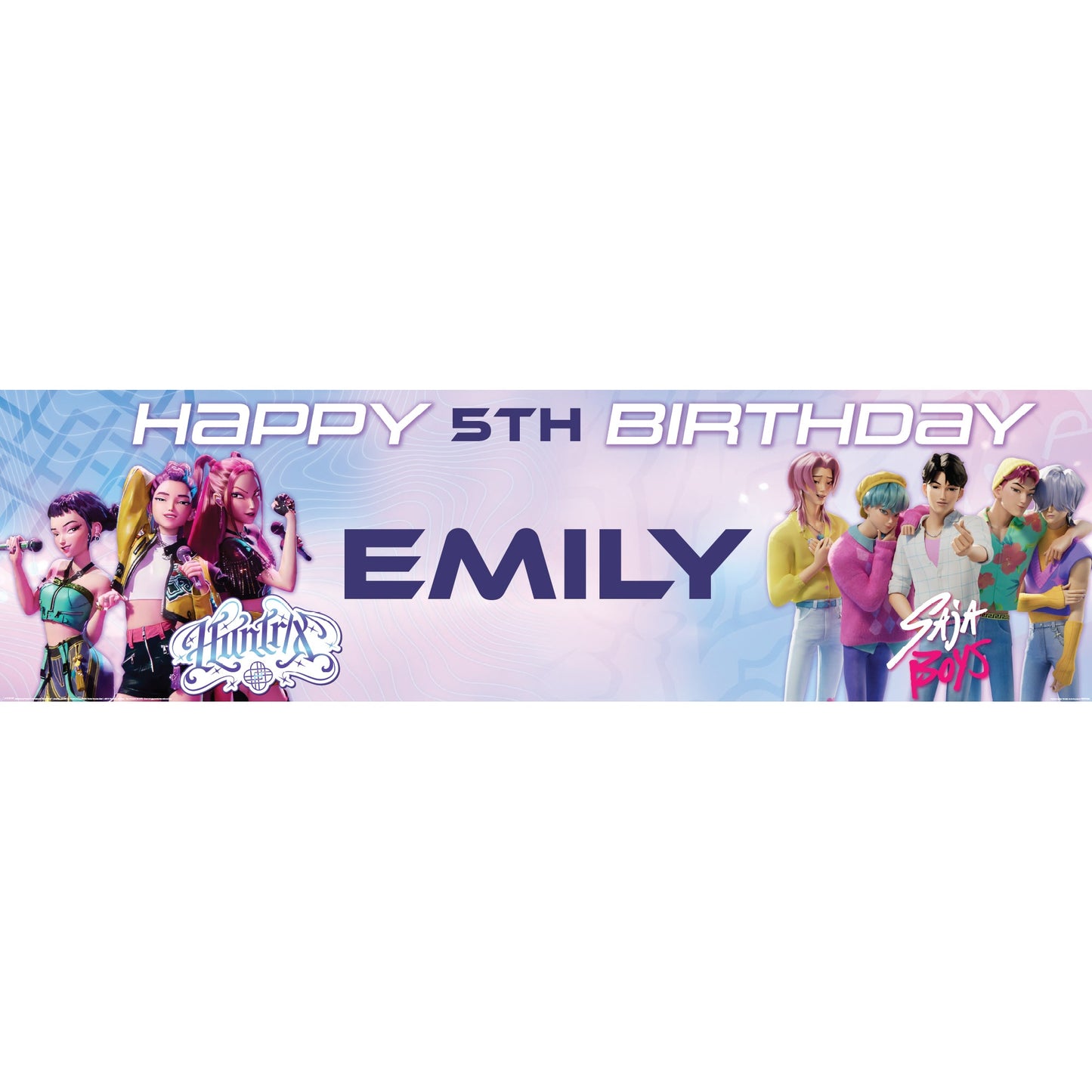 K-pop Demon Hunters Birthday Banner