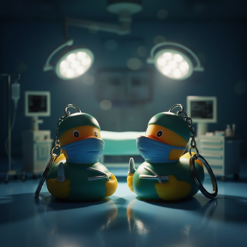 Surgeon Duck Keychain