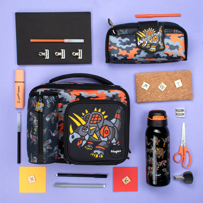Sac repas carré – dinosaure Robot