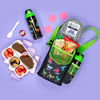 Sac repas avec bandoulière – Strap Lunch Bags – Dinosaurs Skaters